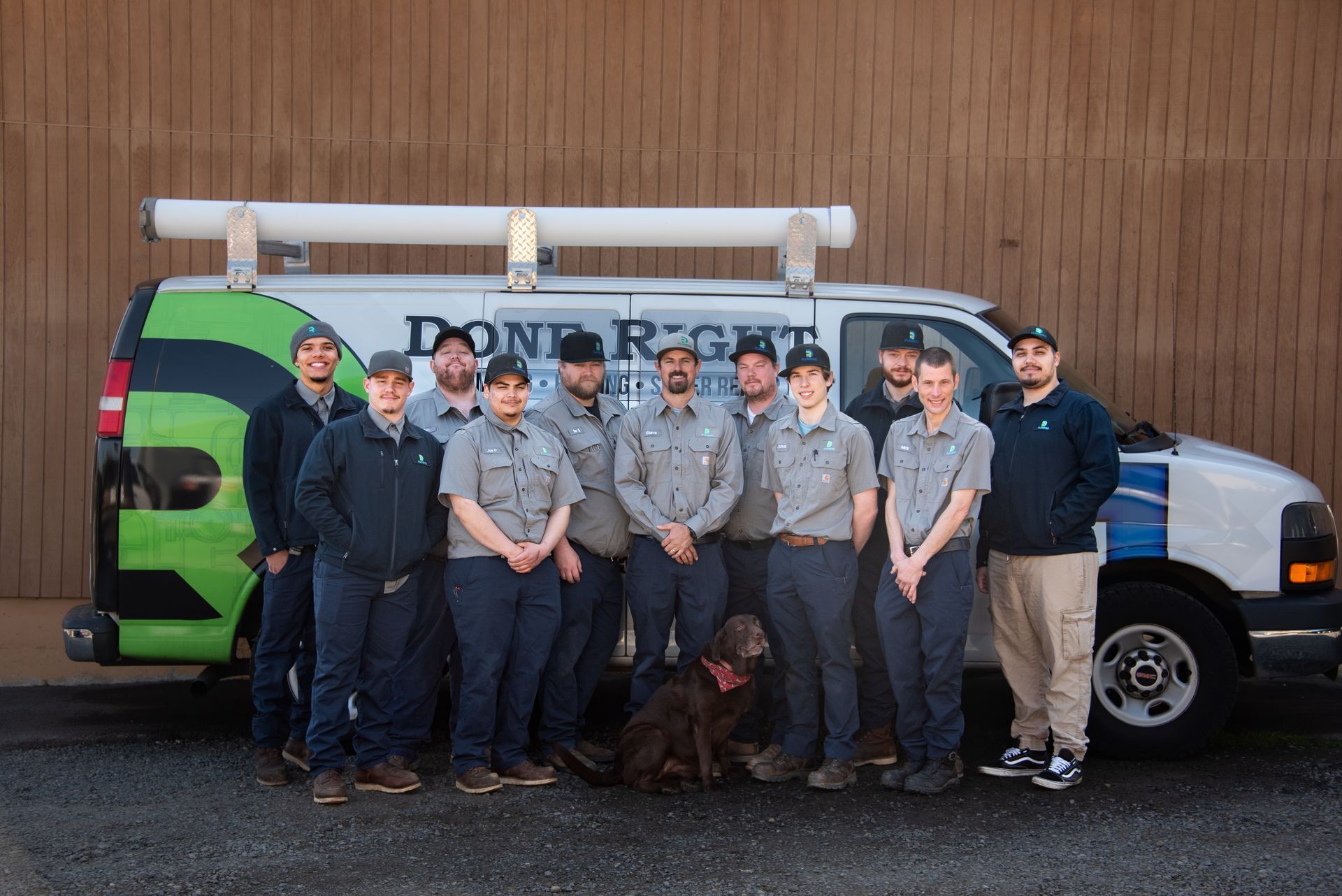 Done Right Plumbing team at work